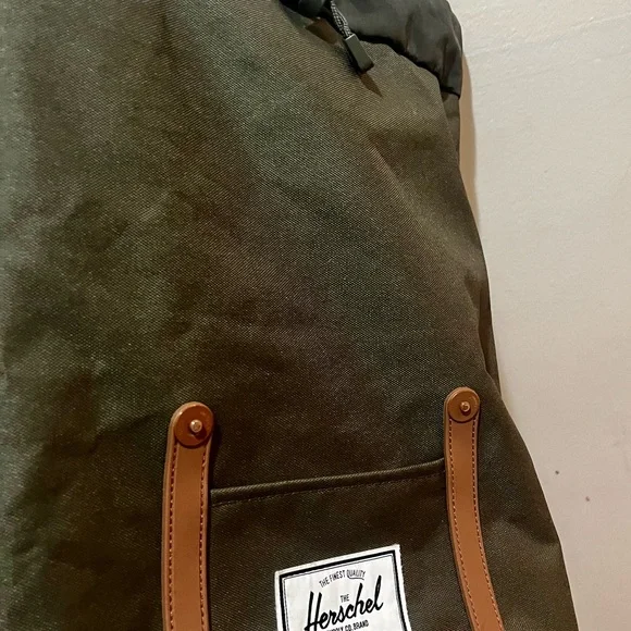 Herschel Supply Company Olive and Pink Salmon Backpack - Picture 6 of 16